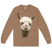 Toasted Coconut Alpaca Head Long Sleeve Tee - LillyAllenDesigns