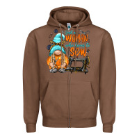 Chestnut just a woman who loves to sew Zipper Hoodie - NancyCooperArtShop