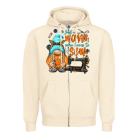 Sandshell just a woman who loves to sew Zipper Hoodie - NancyCooperArtShop