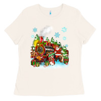 Bone christmas santa and friends train Ladies Tee - Zillion Design Studio