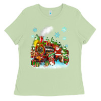 Matcha christmas santa and friends train Ladies Tee - Zillion Design Studio