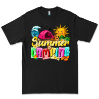 Black summer camping Premium Tee - texasbilliewilder