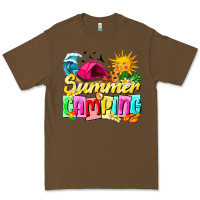 Cacao summer camping Premium Tee - texasbilliewilder