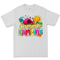 Dove Grey summer camping Premium Tee - texasbilliewilder