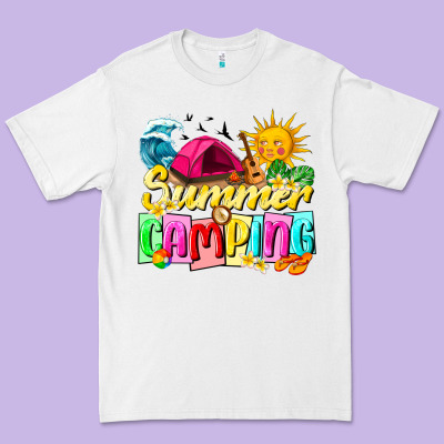 Summer Camping Premium Tee Designed By Texasbilliewilder