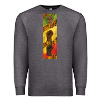 Charcoal Heather juneteenth pen wrap Premium Sweatshirt - BarkalooDesign