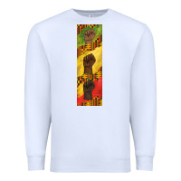 White juneteenth pen wrap Premium Sweatshirt - BarkalooDesign