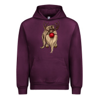 Mauve Wine deer gnome Urban Hoodie - CowGirlArtShop
