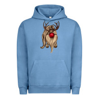 Pigment Pebble Blue deer gnome Urban Hoodie - CowGirlArtShop