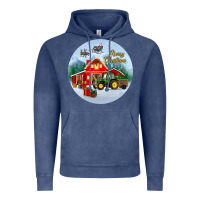 Vintage Denim merry christmas small town christmas ornament Vintage Hoodie - BundleAndBundleShop