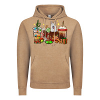 Vintage Coffee Christmas coffee cups with White Shepherd Vintage Hoodie - RanaPortraitStore