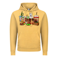Vintage Mustard Christmas coffee cups with White Shepherd Vintage Hoodie - RanaPortraitStore