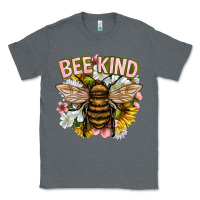 Charcoal Heather bee kind Classic Tee - NancyCooperArtShop