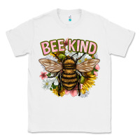 White bee kind Classic Tee - NancyCooperArtShop