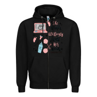 Black she works willingly with her hands Zipper Hoodie - MaliasSmallBusiness