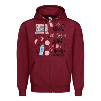 Burgundy she works willingly with her hands Zipper Hoodie - MaliasSmallBusiness