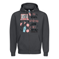 Smoke she works willingly with her hands Zipper Hoodie - MaliasSmallBusiness