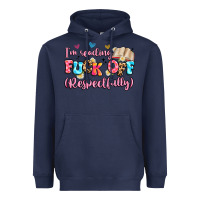 Navy i'm reading fuck off respectfully Heavyweight Hoodie - Artiststas