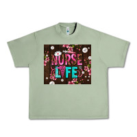 Oil Green nurse life with pearls Urban Heavy Tee - AdoDesignShop