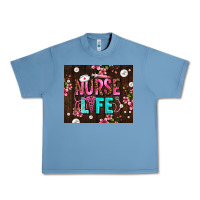 Pebble Blue nurse life with pearls Urban Heavy Tee - AdoDesignShop