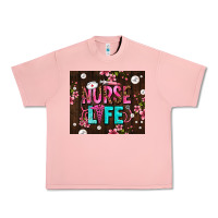Salmon nurse life with pearls Urban Heavy Tee - AdoDesignShop