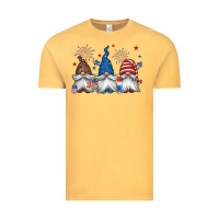 Vintage Mustard 4th of july gnomes Vintage Tee - Jasminsmagicworld