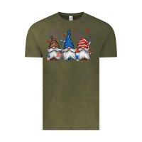 Vintage Olive 4th of july gnomes Vintage Tee - Jasminsmagicworld