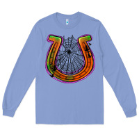Colony Blue halloween  horseshoe Long Sleeve Tee - Jasminsmagicworld