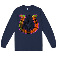 Navy halloween  horseshoe Long Sleeve Tee - Jasminsmagicworld