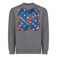 Storm 4th of july hotdog seamless pattern Heavyweight Sweatshirt - BundleAndBundleShop