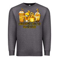 Charcoal Heather childhood cancer awareness coffee Premium Sweatshirt - Jasminsmagicworld