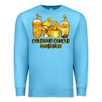 Ocean Blue childhood cancer awareness coffee Premium Sweatshirt - Jasminsmagicworld