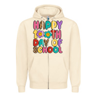 Sandshell happy 100 th day of school Zipper Hoodie - MaliasSmallBusiness