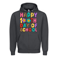 Smoke happy 100 th day of school Zipper Hoodie - MaliasSmallBusiness