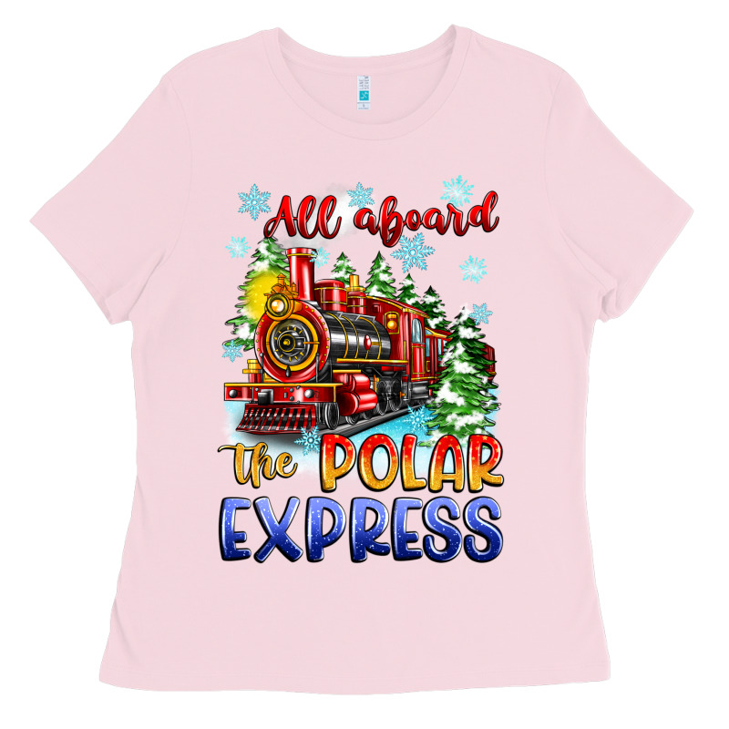 All Aboard The Polar Express Ladies Tee by Zillion Design Studio | Teevron