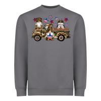 Storm camouflage gnomes american flag star truck Heavyweight Sweatshirt - Artiststas