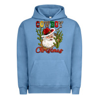 Pigment Pebble Blue cowboy christmas western cactus Urban Hoodie - CowGirlArtShop