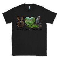 Black Peace Love Chimpanzee Classic Tee - LillyAllenDesigns