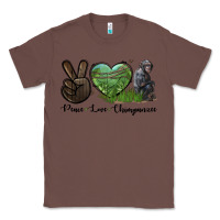 Chestnut Peace Love Chimpanzee Classic Tee - LillyAllenDesigns
