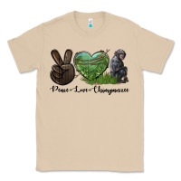 Mushroom Peace Love Chimpanzee Classic Tee - LillyAllenDesigns