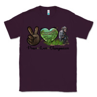 Plum Peace Love Chimpanzee Classic Tee - LillyAllenDesigns