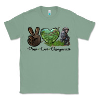 Sage Peace Love Chimpanzee Classic Tee - LillyAllenDesigns
