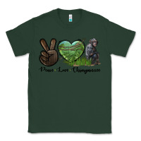 Sports Green Peace Love Chimpanzee Classic Tee - LillyAllenDesigns