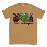 Toasted Coconut Peace Love Chimpanzee Classic Tee - LillyAllenDesigns