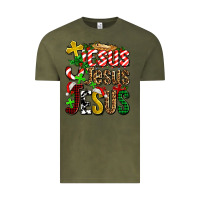 Vintage Olive jesus jesus jesus Vintage Tee - AdoDesignShop
