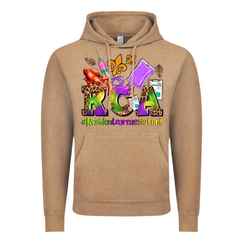 Mardi Gras Rca Resident Care Assistant Vintage Hoodie by AdoDesignShop | Teevron