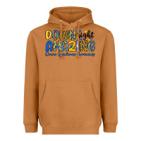 Down Right Amazing Down Syndrome Awareness Heavyweight Hoodie | Teevron