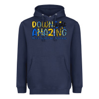 Navy down right amazing down syndrome awareness Heavyweight Hoodie - Artiststas