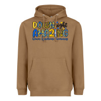 Toasted Coconut down right amazing down syndrome awareness Heavyweight Hoodie - Artiststas