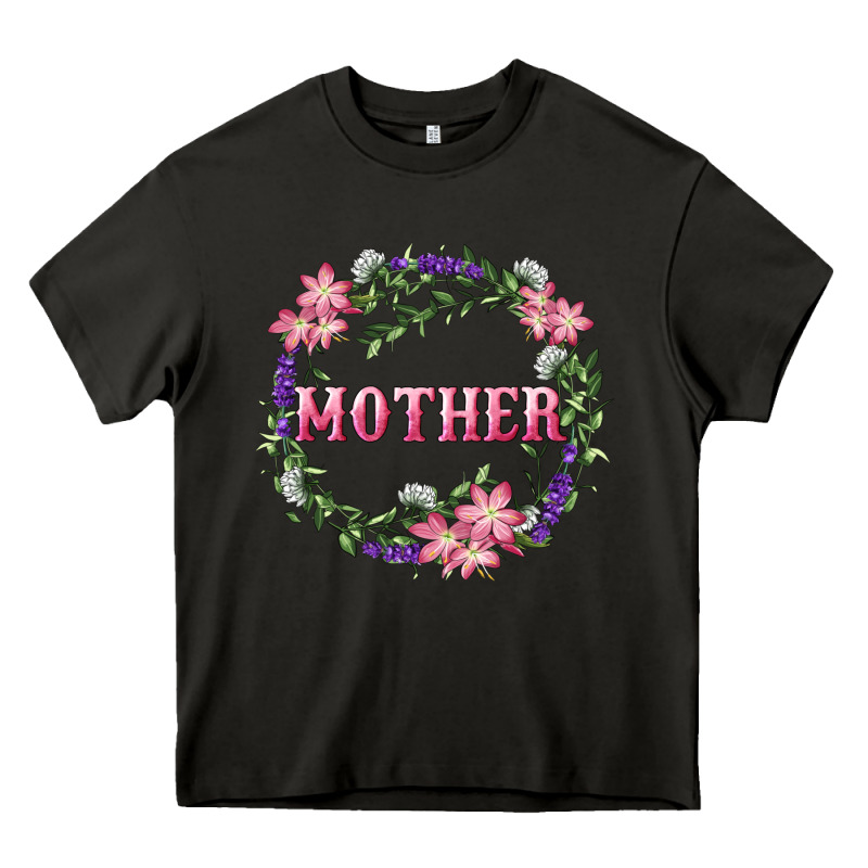Mother With Floral Wreath Heavy Core Tee by RanaPortraitStore | Teevron